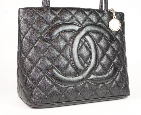 Chanel - MEDALLION CHANEL VINTAGE TASCHE SCHWARZ