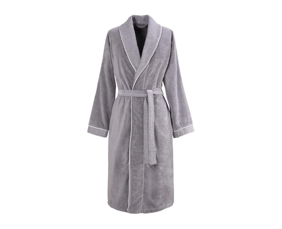 Hugo Boss Herren Bademantel Lord Kimono grey