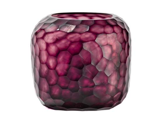 Somba Vasen und Teelichthalter amethyst - Vase L