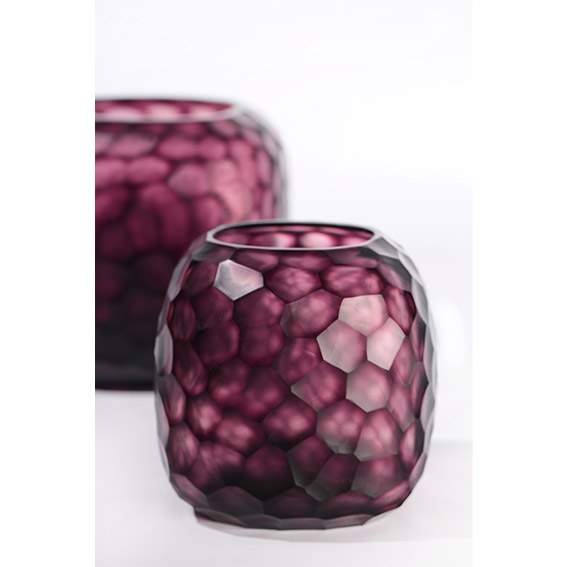 Somba Vasen und Teelichthalter amethyst - Vase M