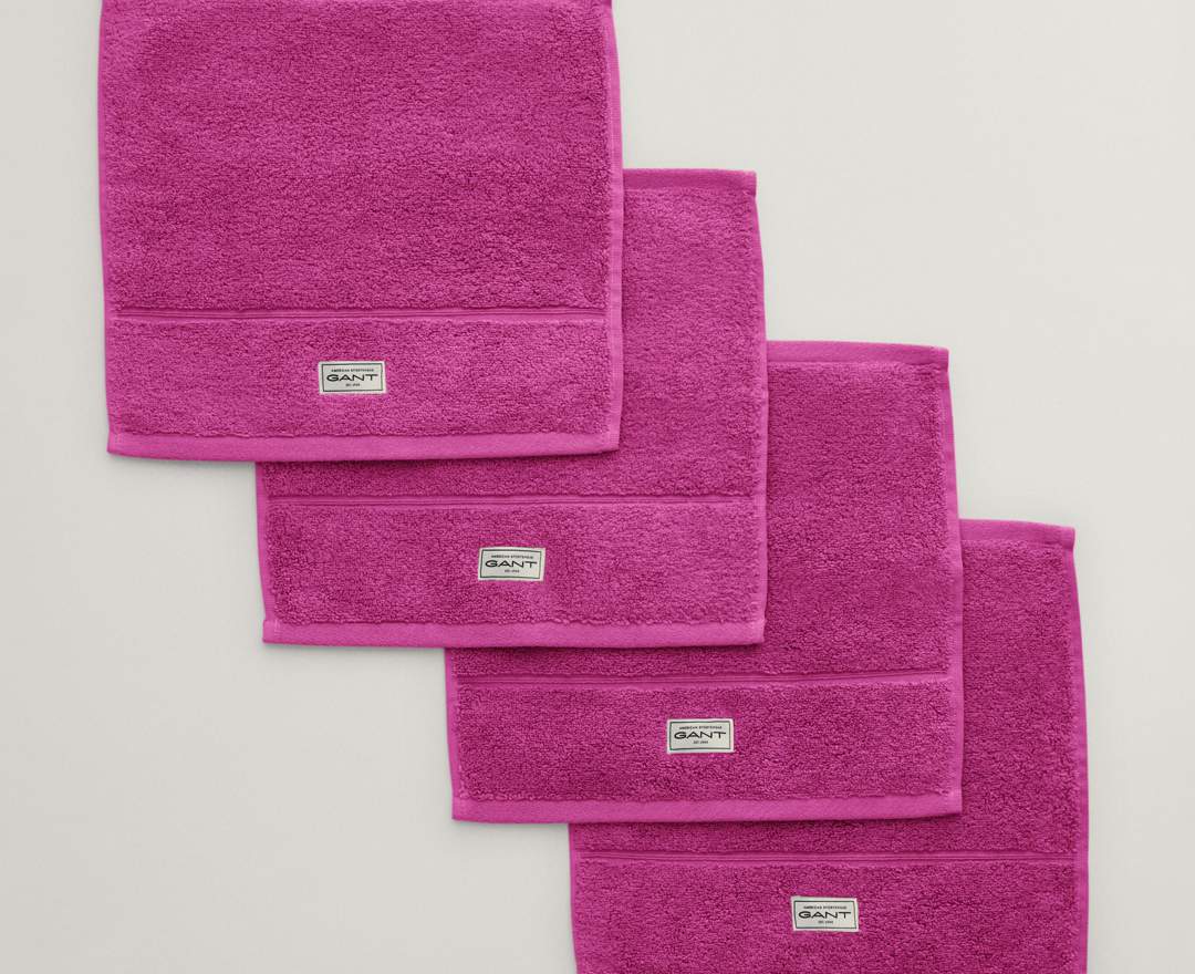 Handtuch 30x30cm 4er-Set (verschiedene Farben) - bold violet