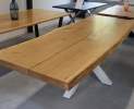 MSV-Holz - Baumscheibe aus Eiche mit Epoxy 7cm - 300x97-107cm Thumbnail