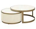 Richmond Interiors - Richmond Interiors Couchtisch Tivoli Set von 2 (White) Thumbnail