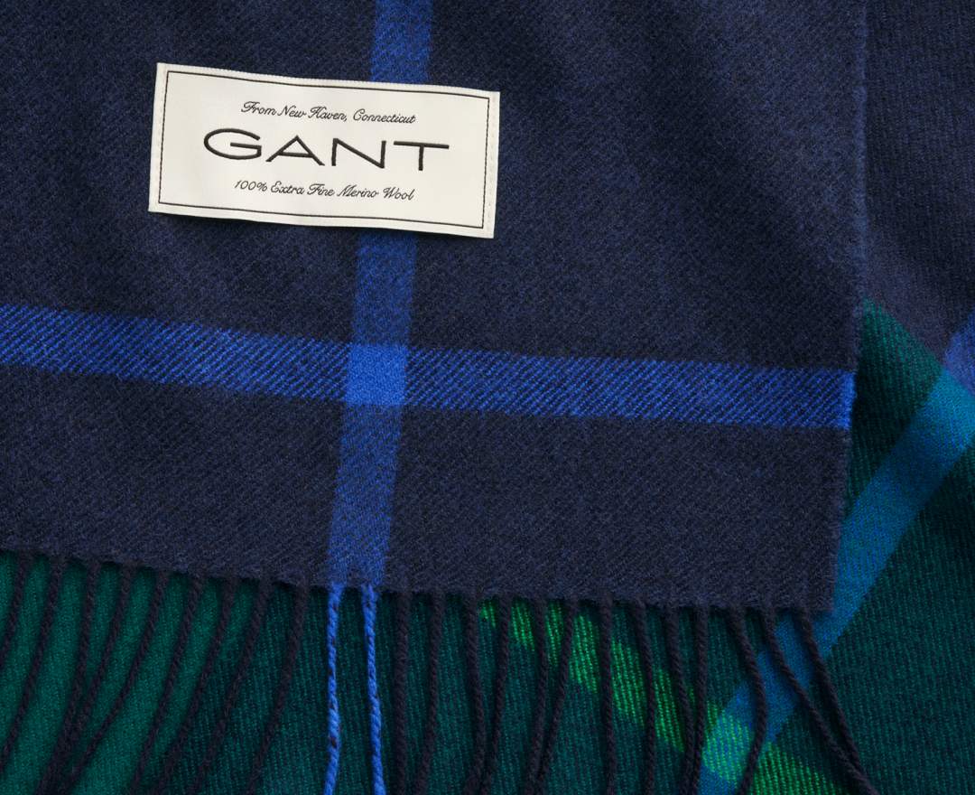 GANT HOME - Plaid / Decke aus extrafeiner Merinowolle