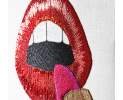 Jonathan Adler - Wandbild Lipstick Beaded Wall Art | 61x61 cm Thumbnail