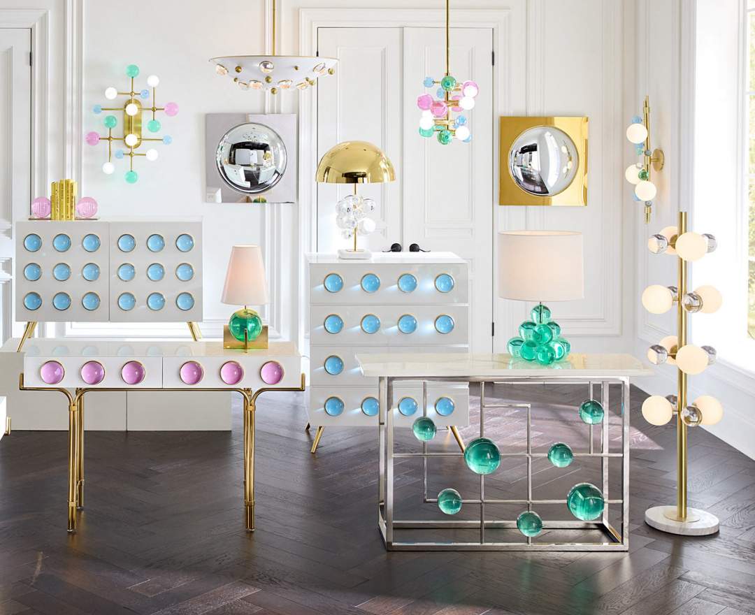 Jonathan Adler - Deckenleuchte Chandelier Globo | Bunt