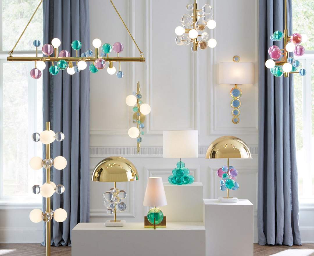 Jonathan Adler - Deckenleuchte Chandelier Globo | Clear