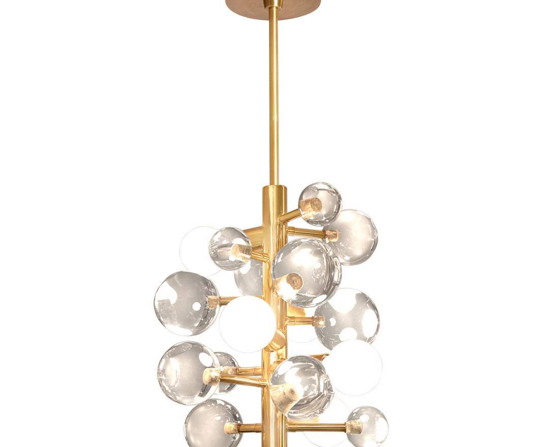 Jonathan Adler - Deckenleuchte Chandelier Globo | Clear