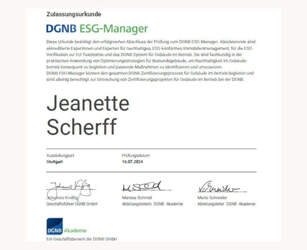 DOMREAL - ESG-konformes Immobilienmanagement