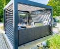 OUT4KITCHEN -  Luxuriöse Outdoor-Küche im Dekor Dark Grey mit Premium-Ausstattung Thumbnail