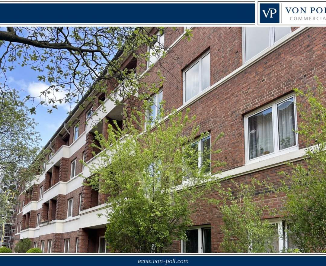 VON POLL COMMERCIAL Hamburg Gute Lage, Wohnungsgrößen 40- 60m²  Balkone und leere Dachgeschosse