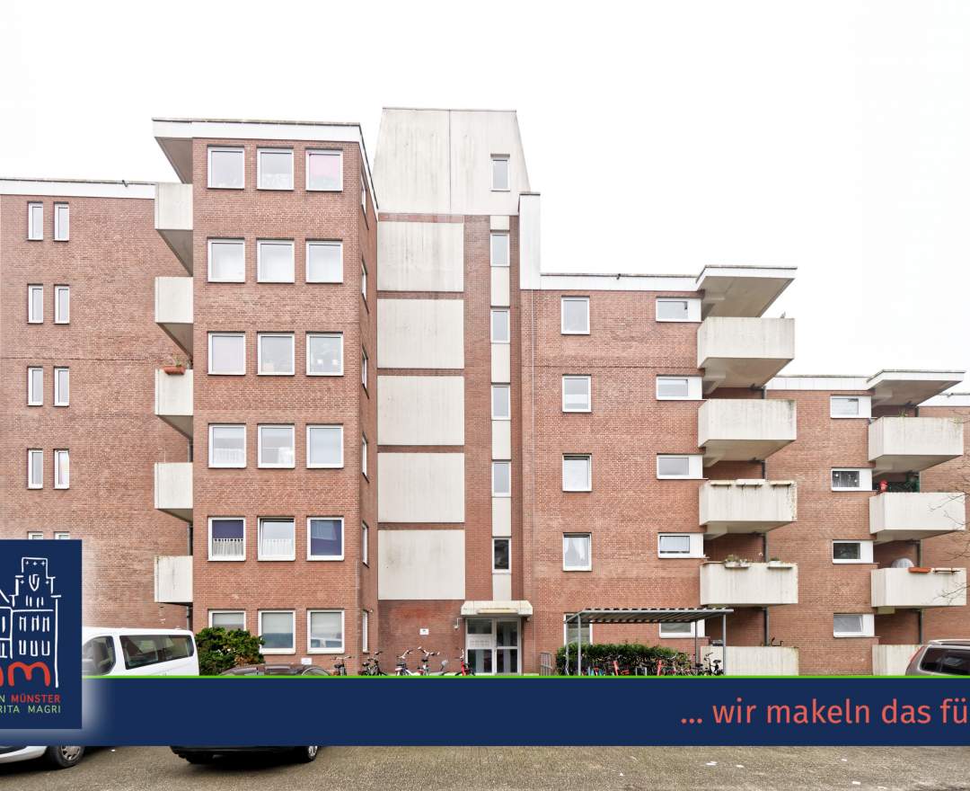 MaklerinMünster, Margherita Magri Immobilien Kaufobjekt: SONNIGE 1-ZIMMER-WOHNUNG IN MÜNSTER-KINDERHAUS - IDEAL FÜR SINGLES UND PENDLER