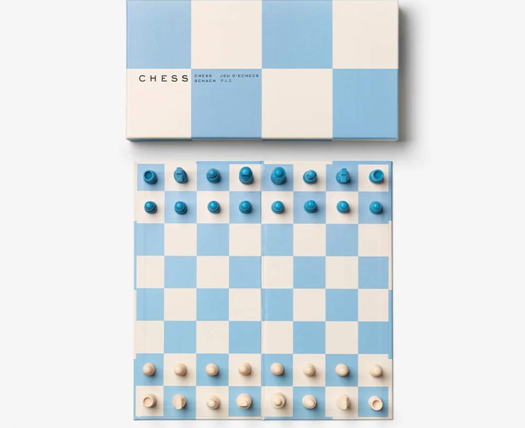 Printworks Schach Spiel Blau